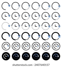 Arrow icon related to circulation and direction.