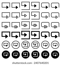 Icono de flecha relacionado con la circulación y la dirección.