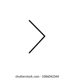 Arrow icon. Right direction symbol modern, simple, vector, icon for website design, mobile app, ui. Vector Illustration