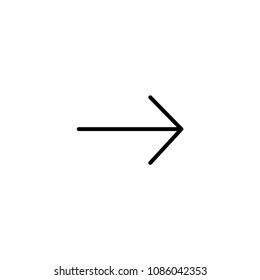 Arrow icon. Right direction symbol modern, simple, vector, icon for website design, mobile app, ui. Vector Illustration