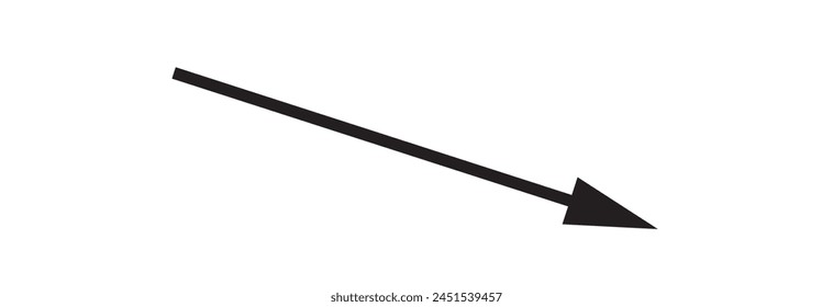 Icono de flecha. Símbolo de dirección derecha moderno, simple, Vector, ícono para diseño de Sitio web, Ilustración vectorial eps 10