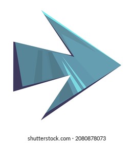 Arrow icon. Right arrow sign. Modern colorful arrows  vector illustration isolated on white background