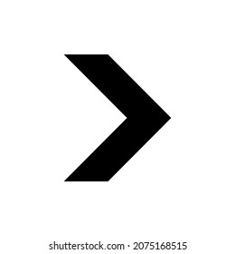 Arrow icon. Right arrow sign. Vector isolated on white