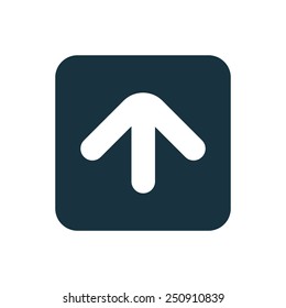 arrow icon Rounded squares button, on white background 