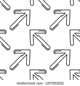 Arrow Icon Seamless Pattern, Direction Arrow Icon Vector Art Illustration