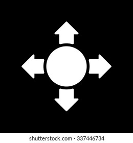 The arrow icon. Search symbol. Flat Vector illustration