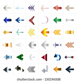 Arrow icon set