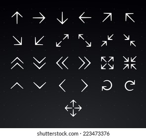 Arrow icon set