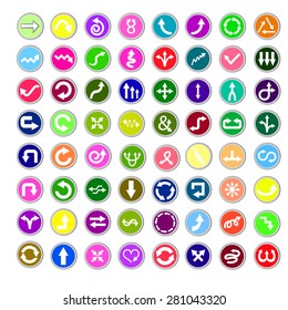 Arrow icon set