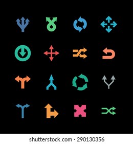 arrow icon set