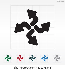 Arrow icon set