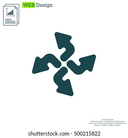 Arrow icon set