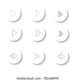 Arrow icon set