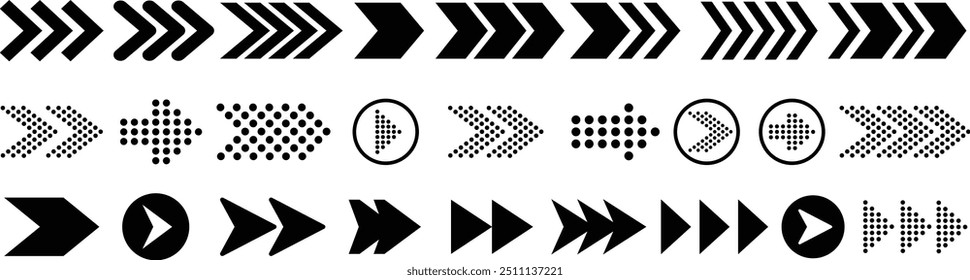 Arrow icon set. Arrows. Arrow vector collection. Vector illustration.