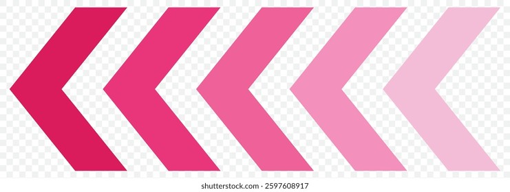 Arrow icon. Set black arrows symbols. Blend effect. Vector isolated on Transparent background. EPS 10.
