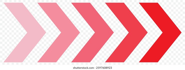 Arrow icon. Set black arrows symbols. Blend effect. Vector isolated on Transparent background. EPS 10.