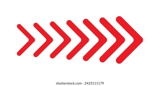 Arrow icon. Set black red arrows symbols. Vector isolated on white background. Arrow vector.