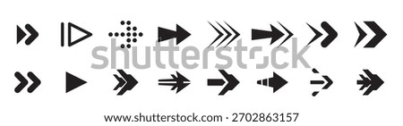Arrow icon set. Black vector arrows icons arrow icon set arrow symbol black icon set vector illustration.