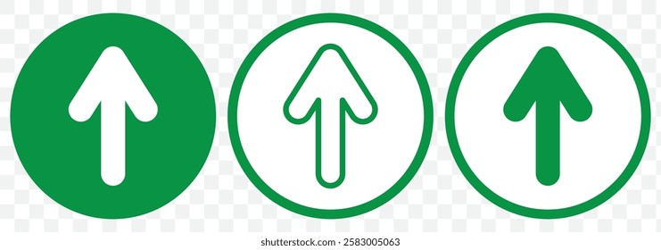 Up Arrow icon set. Up Arrow. Collection different arrow signs. Black arrows icons. Different cursor arrow direction symbols in flat style. Eps 10.
