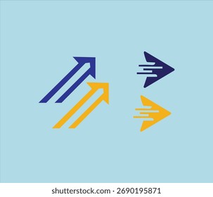 Pfeil-Symbol gesetzt. Sammlung verschiedene Pfeile Zeichen. Moderne einfache Pfeile. Vektorgrafik