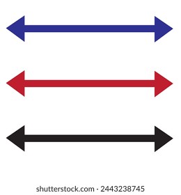 Pfeilsymbol gesetzt. Kollektion von hochwertigen Outline-Menü-Piktogrammen im modernen flachen Stil. Schwarzes Informationssymbol für Webdesign und mobile App auf weißem Hintergrund. Logo der Pfeillinie.