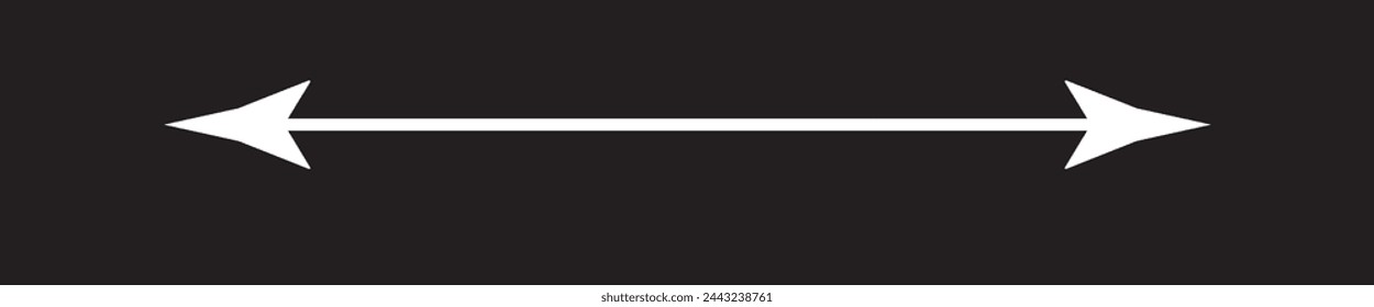 Conjunto de iconos de flecha. Colección de pictogramas de menú esquemático de alta calidad en estilo plano moderno. Símbolo de información negro para diseño web y aplicación móvil sobre fondo blanco. Logotipo de línea de flecha.