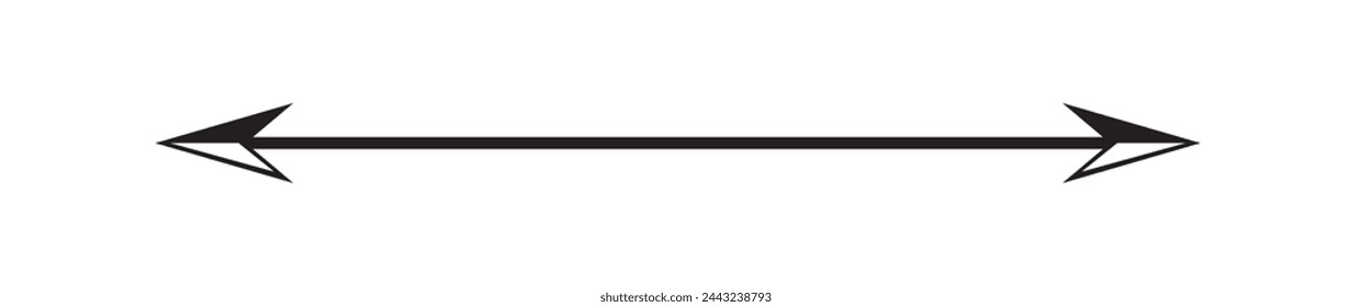 Conjunto de iconos de flecha. Colección de pictogramas de menú esquemático de alta calidad en estilo plano moderno. Símbolo de información negro para diseño web y aplicación móvil sobre fondo blanco. Logotipo de línea de flecha.