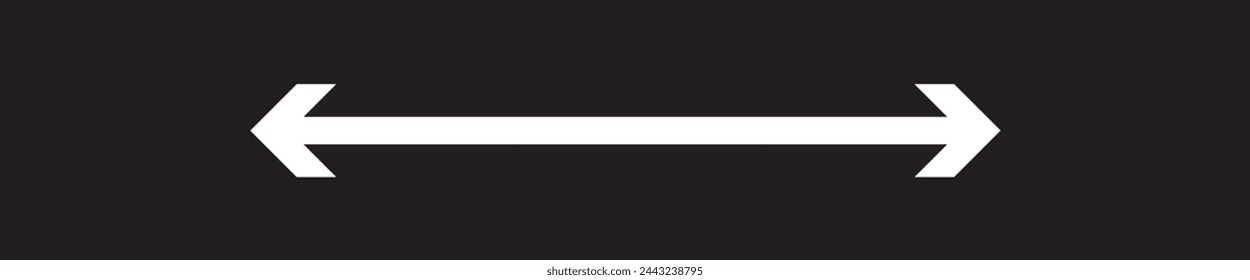Conjunto de iconos de flecha. Colección de pictogramas de menú esquemático de alta calidad en estilo plano moderno. Símbolo de información negro para diseño web y aplicación móvil sobre fondo blanco. Logotipo de línea de flecha.