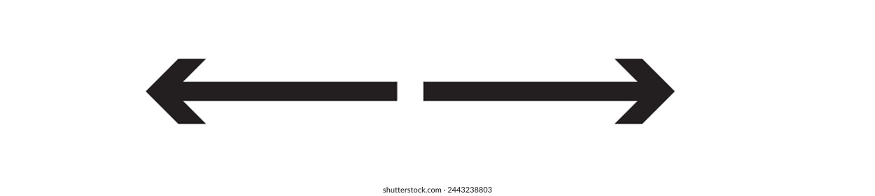 Arrow icon set. Collection of high quality outline menu pictograms in modern flat style. Black information symbol for web design and mobile app on white background. Arrow line logo.