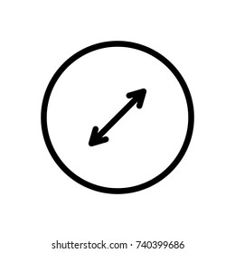 Arrow icon set. Collection of high quality outline menu pictograms in modern flat style. Black information symbol for web design and mobile app on white background. Arrow line logo.