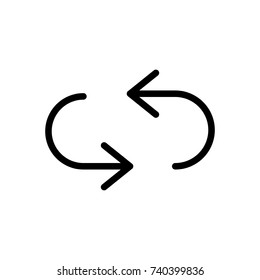 Arrow icon set. Collection of high quality outline menu pictograms in modern flat style. Black information symbol for web design and mobile app on white background. Arrow line logo.