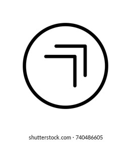 Arrow icon set. Collection of high quality outline menu pictograms in modern flat style. Black information symbol for web design and mobile app on white background. Arrow line logo.