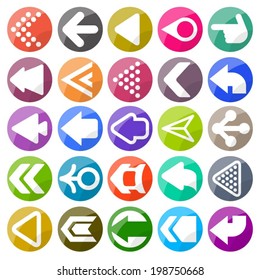 Arrow Icon Set Color