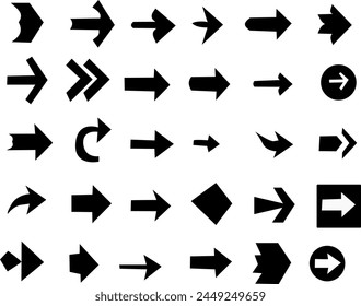 Arrow icon set Arrow Cursor Collection different arrows sign vector arrows icons Modern