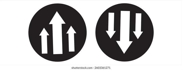 Arrow icon set, Cursor Arrow, Direction arrow sign collection, in flat style, vector illustration.