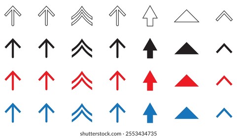 Arrow icon set, cursor, directional, and symbol icons collection