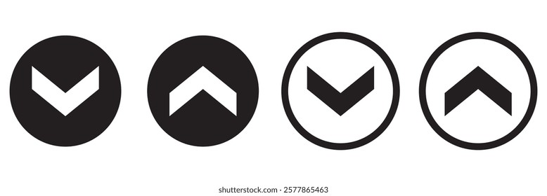 Arrow icon set cursor arrow up down and symbol icons. Modern simple solid arrows collection web design, mobile apps, interface minimal flat, solid line left right top bottom direction path way media