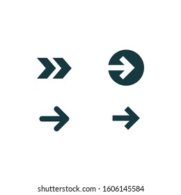 arrow icon set design element vector eps10