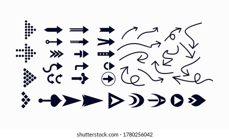Arrow icon set design vector template
