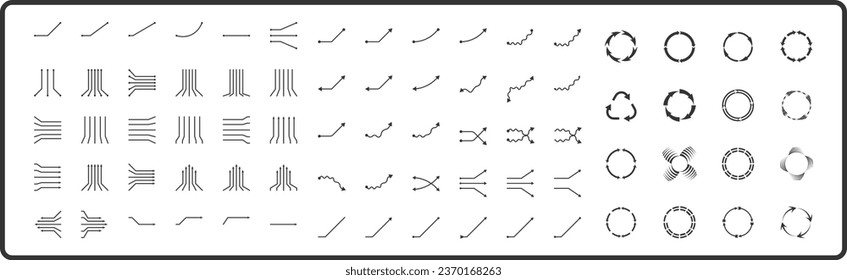 arrow icon set , diagram graph, chart, select, arrow sign