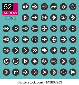 Arrow icon set. Eps 10 vector design