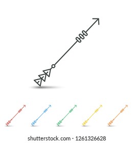 Arrow icon set flat design