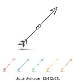 Arrow icon set flat design