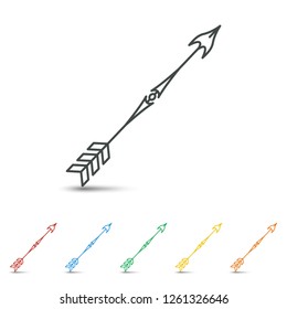 Arrow icon set flat design