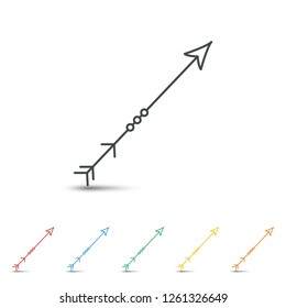 Arrow icon set flat design