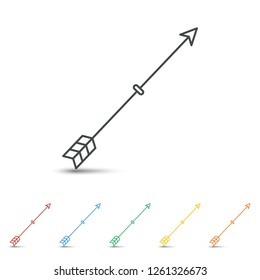 Arrow icon set flat design