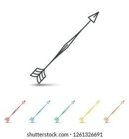 Arrow icon set flat design