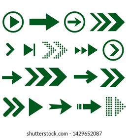 Arrow icon set, great design for any purposes. Line art design.Arrow icon set navigation sign vector. Computer icon.