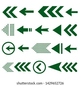 Arrow icon set, great design for any purposes. Line art design.Arrow icon set navigation sign vector. Computer icon.