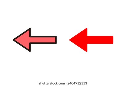 Arrow icon set illustration. Arrow sign and symbol for web design.